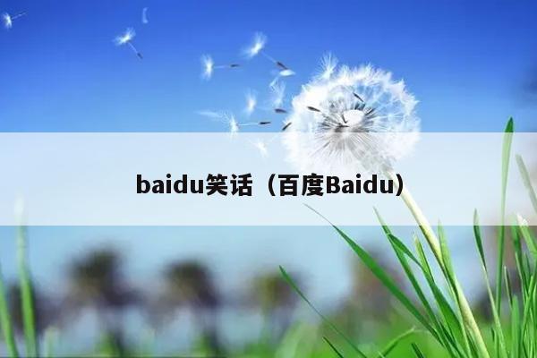 baidu笑话（百度Baidu）插图