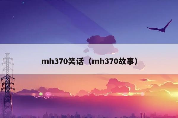 mh370笑话（mh370故事）插图