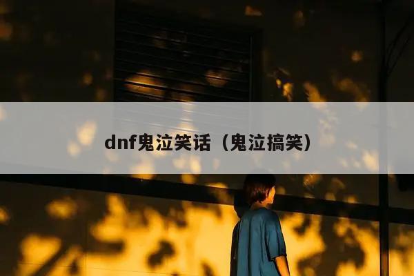 dnf鬼泣笑话（鬼泣搞笑）插图